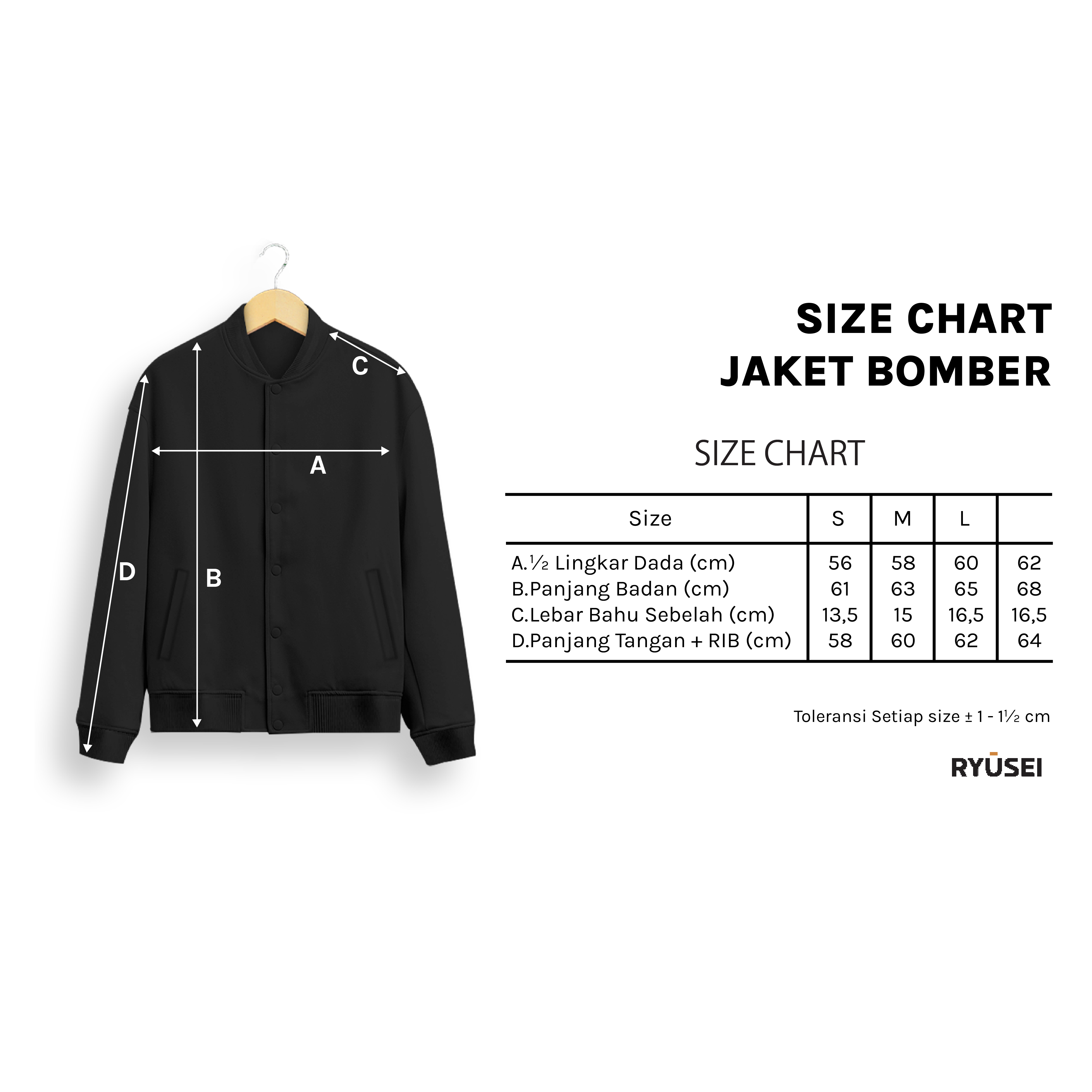 Ryusei Jacket Bomber Tsunagawa CMB Navy - Ryusei