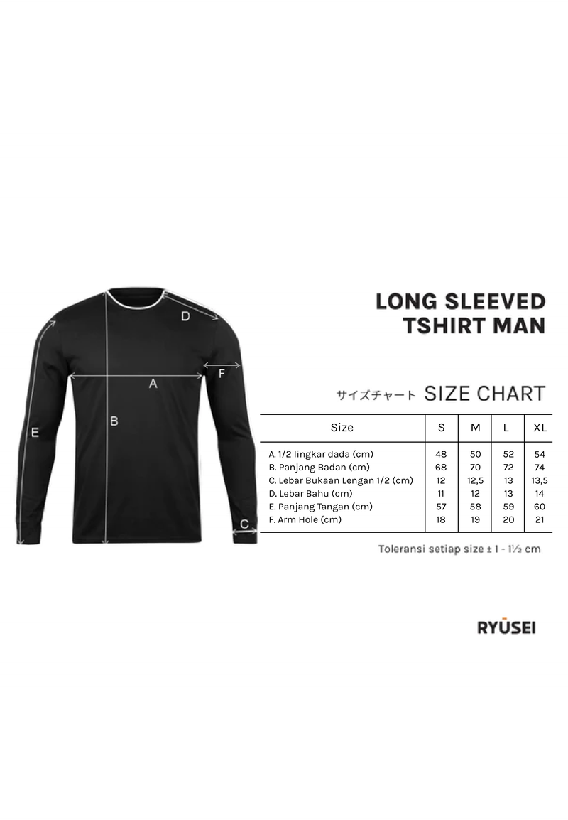 Ryusei Tshirt Mashiro Long Sleeve Black