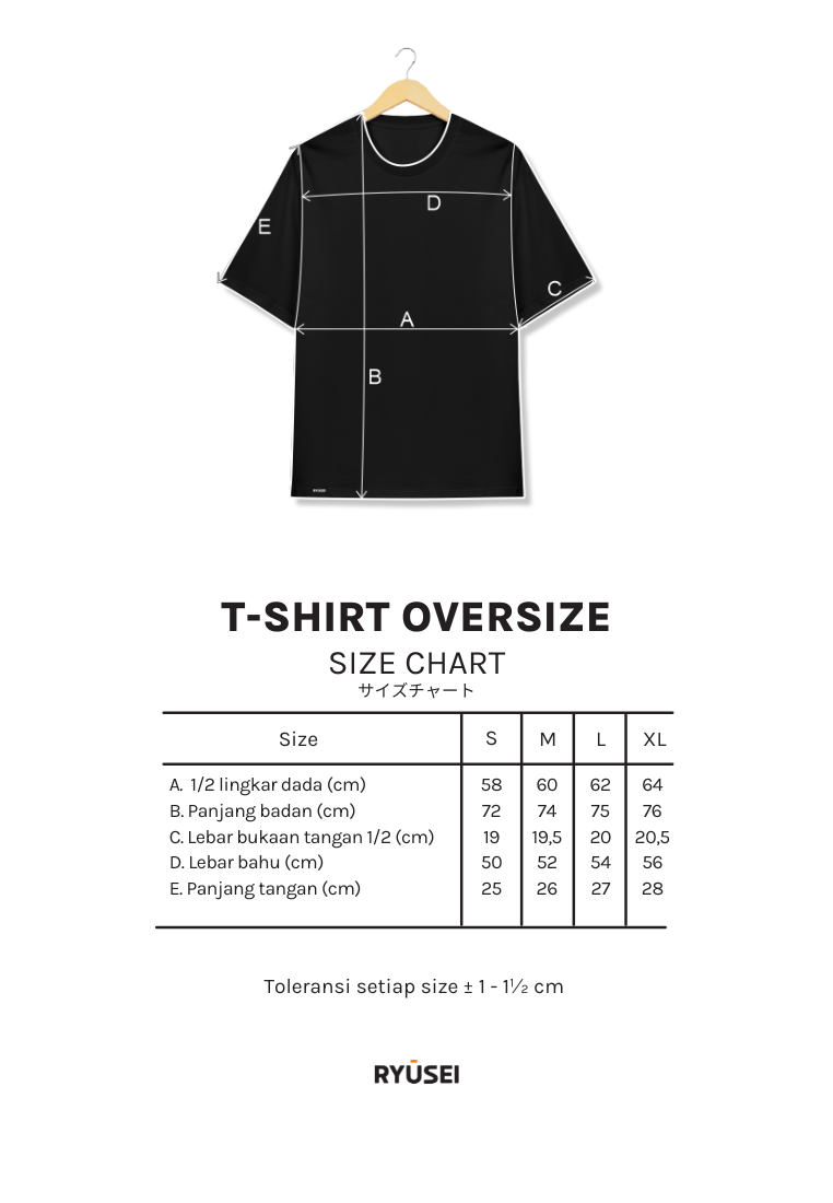 Ryusei Tshirt Oversize Momentum Black - Ryusei