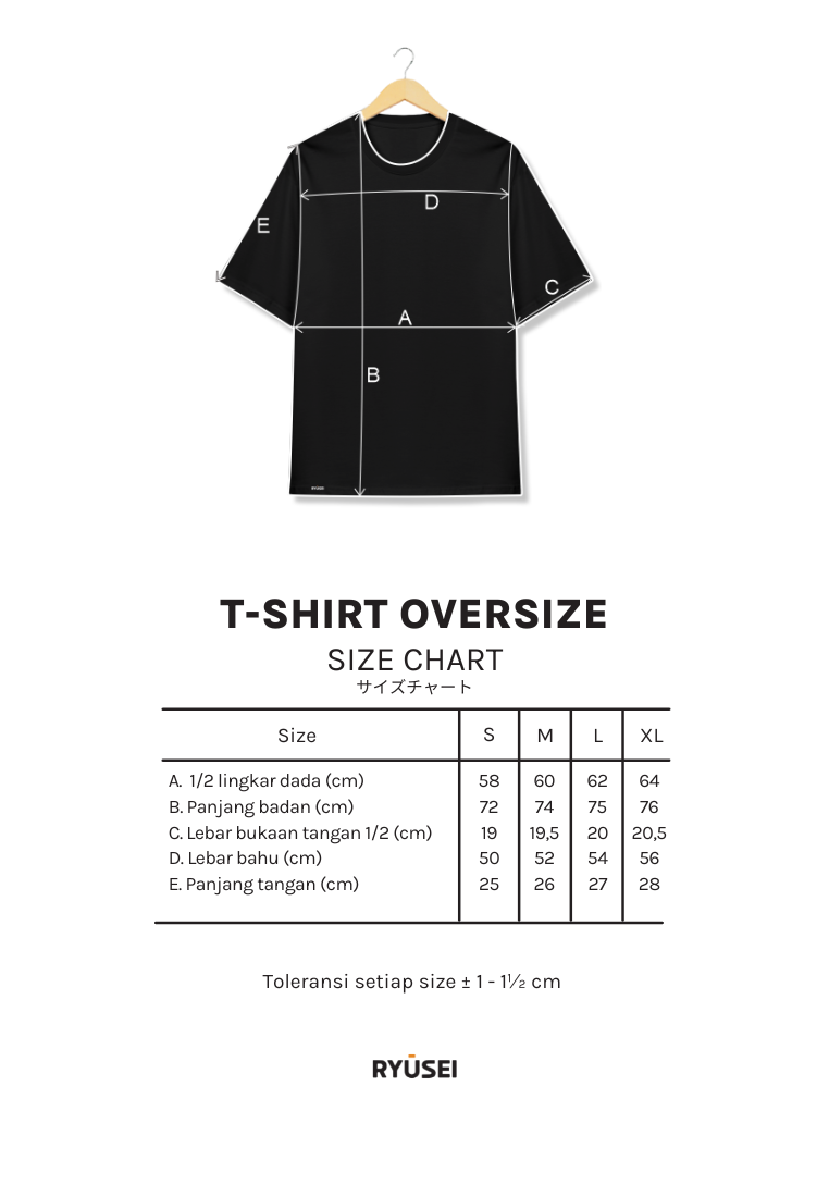 Ryusei Tshirt Oversize Momentum Black