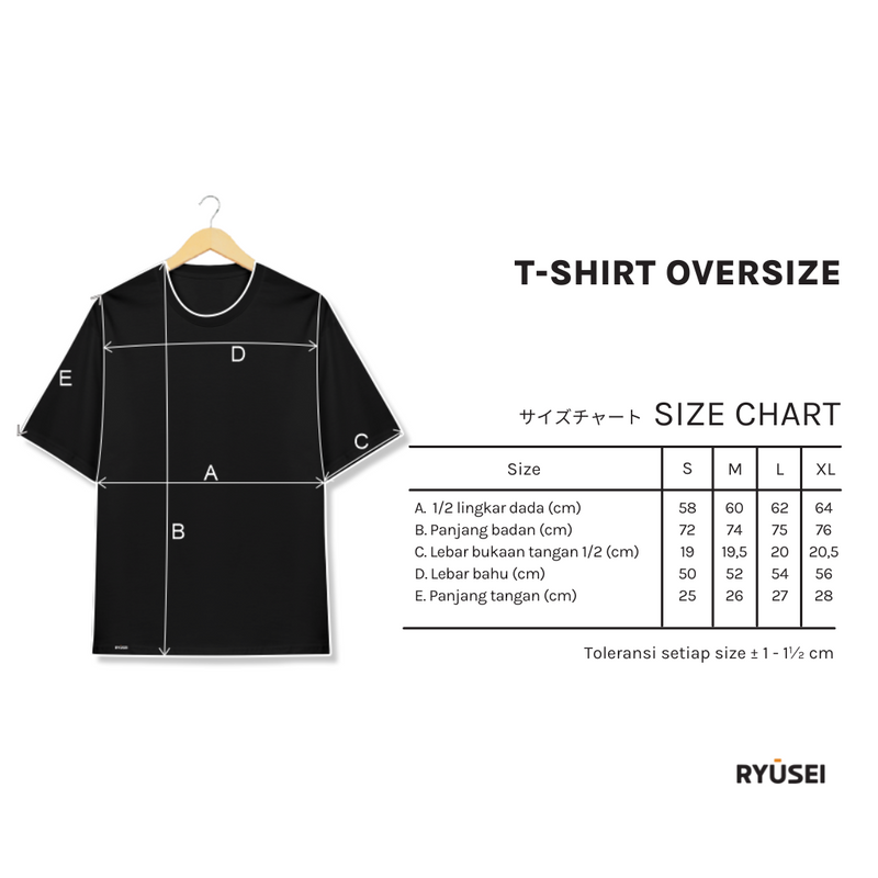 Ryusei Tshirt Oversize Yuji FP Black