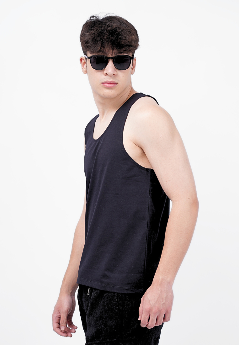 Ryusei Tanktop Pria Yuji Black