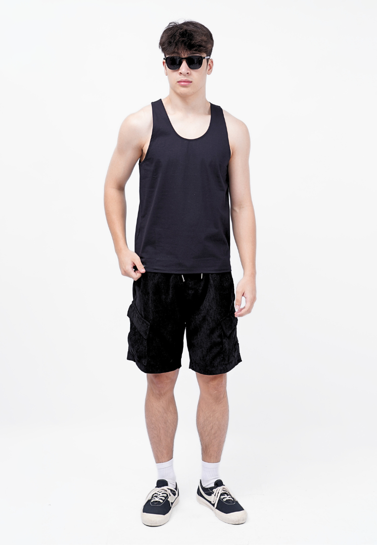 Ryusei Tanktop Pria Yuji Black