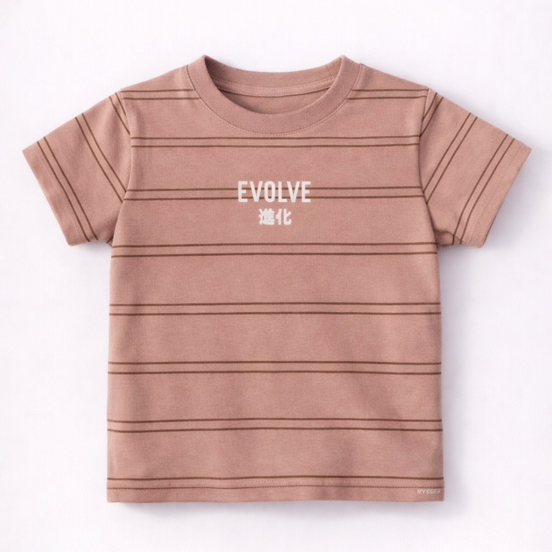 Ryusei Kaos Anak Evolve Stripe