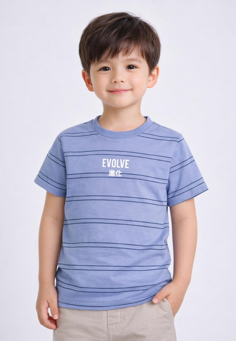 Ryusei Kaos Anak Evolve Stripe