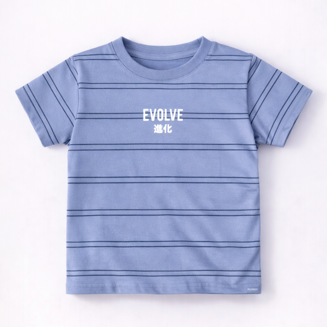 Ryusei Kaos Anak Evolve Stripe