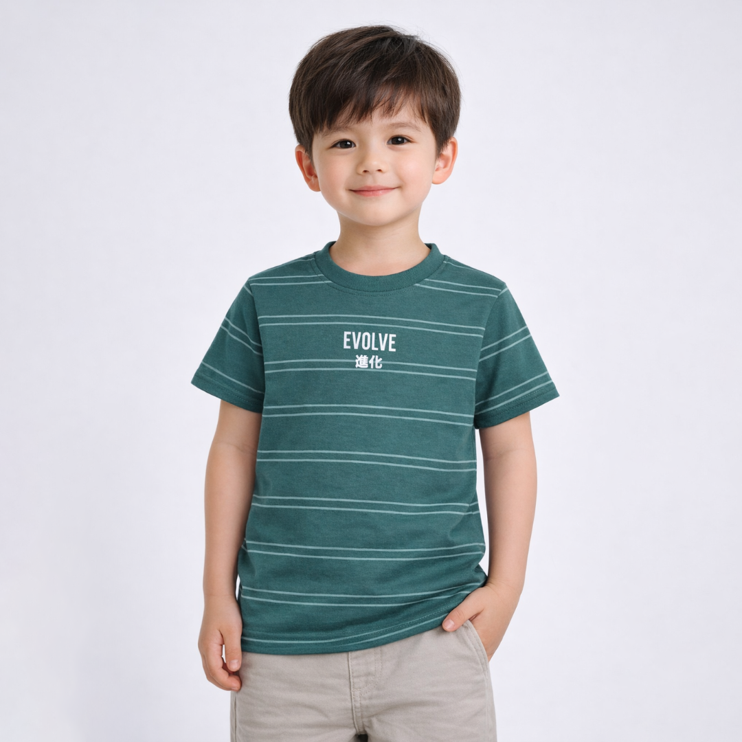Ryusei Kaos Anak Evolve Stripe