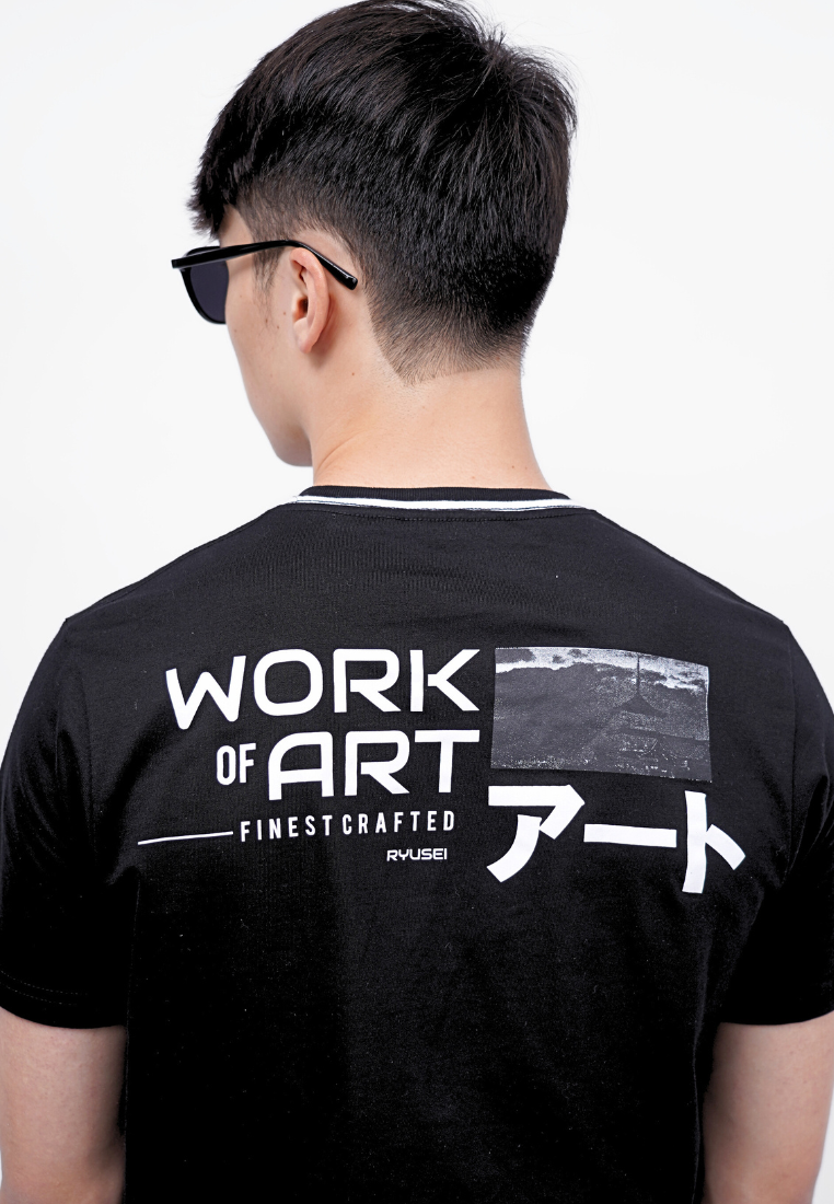 Ryusei Kaos Pria Art Black