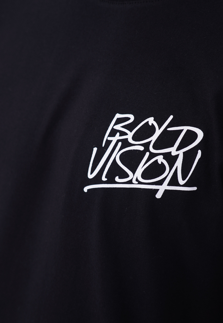 Ryusei Kaos Pria Bold Vision Black