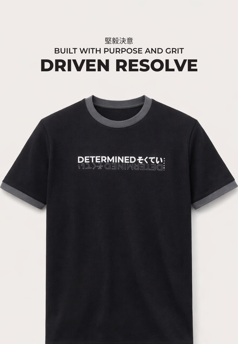 Ryusei Kaos Pria Determined Black