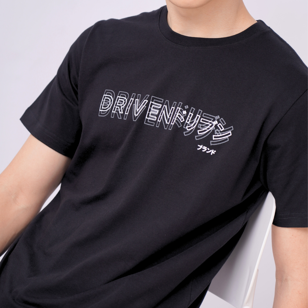 Ryusei Kaos Pria Driven Black