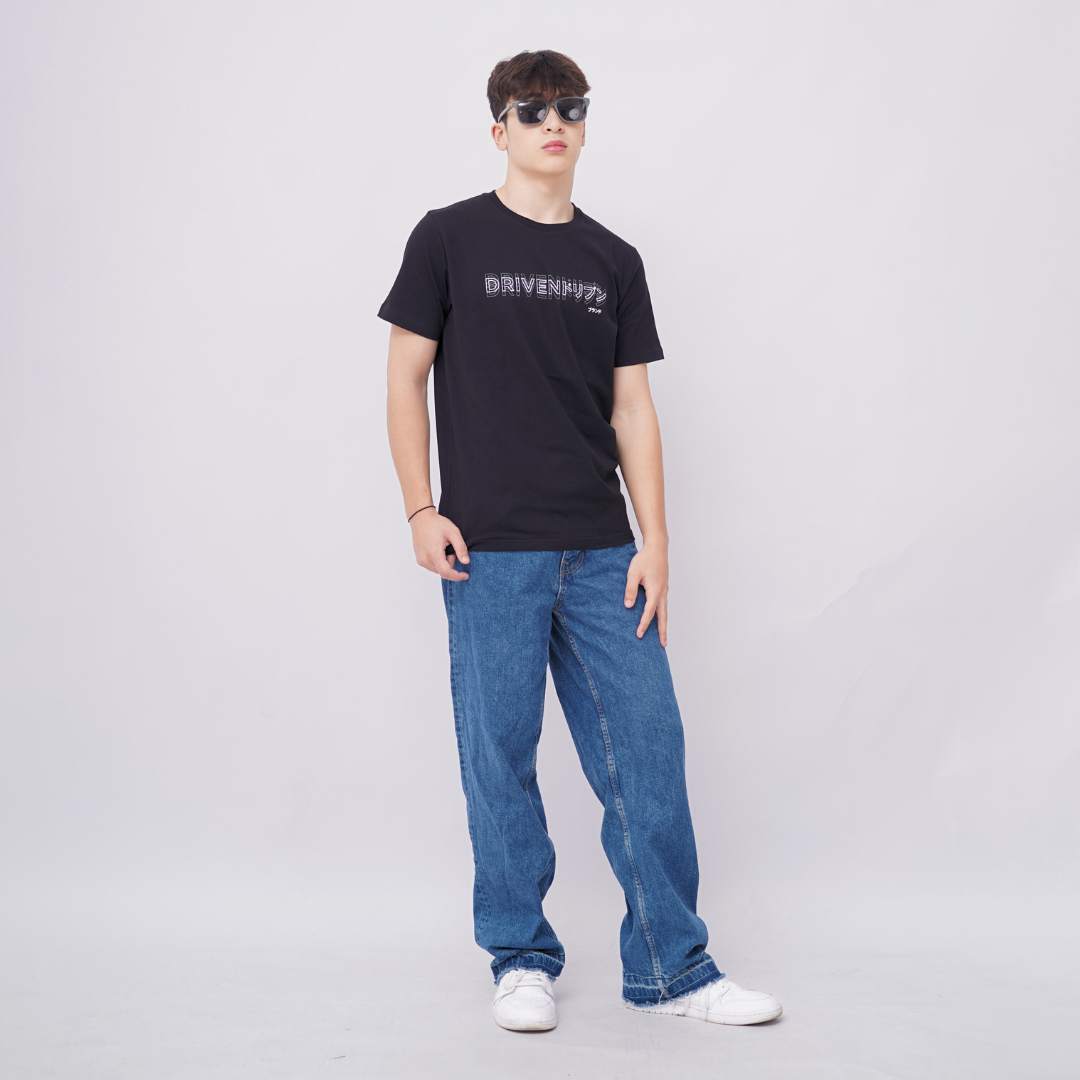 Ryusei Kaos Pria Driven Black