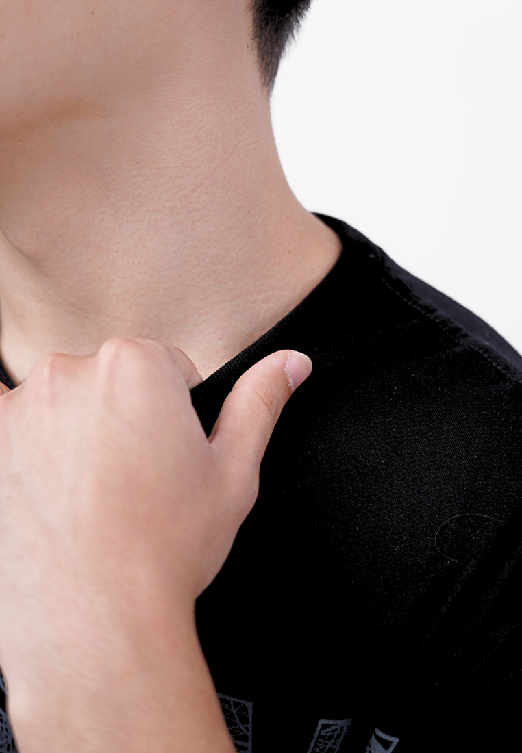 Ryusei Kaos Pria Elysian Black