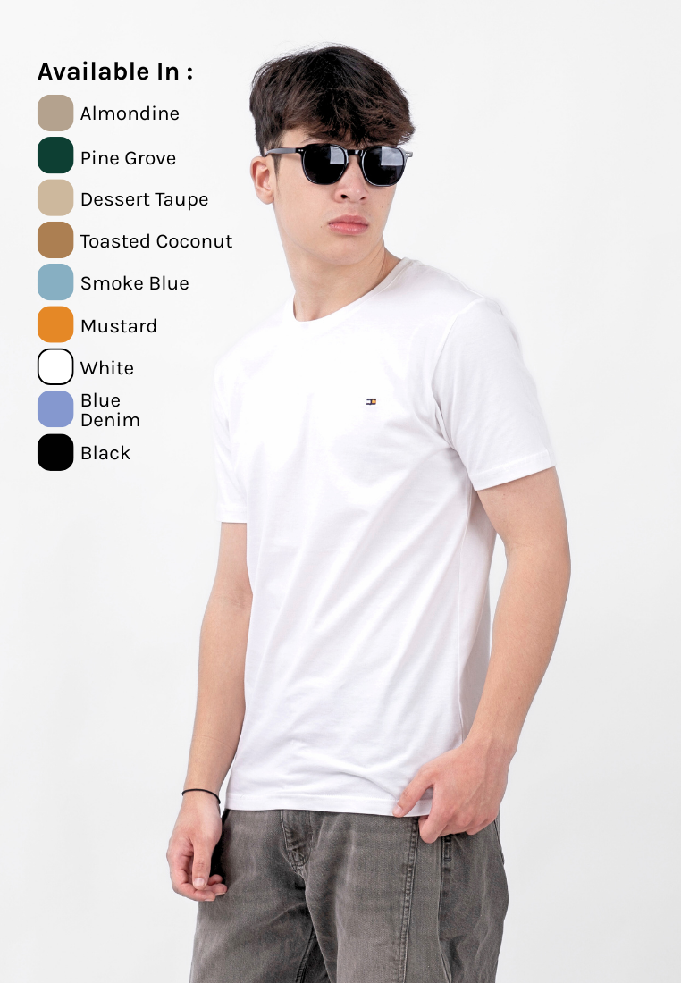Ryusei Kaos Pria Haruma Basic White