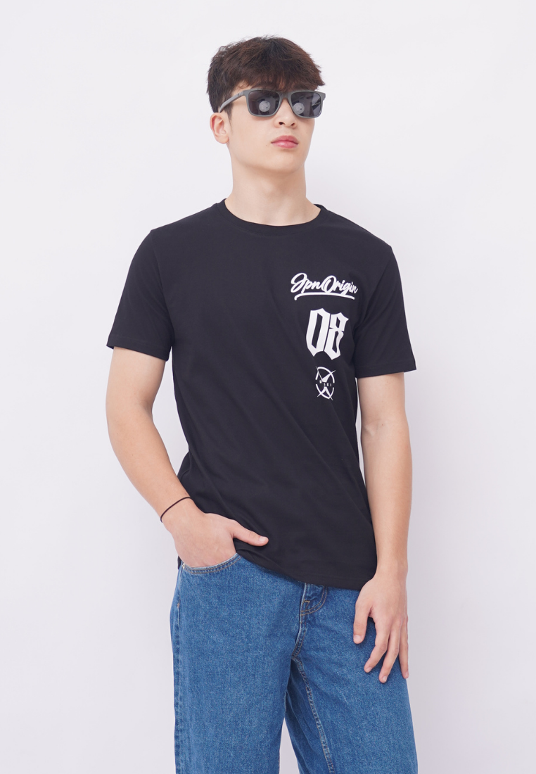 Ryusei Kaos Pria Hiero Black