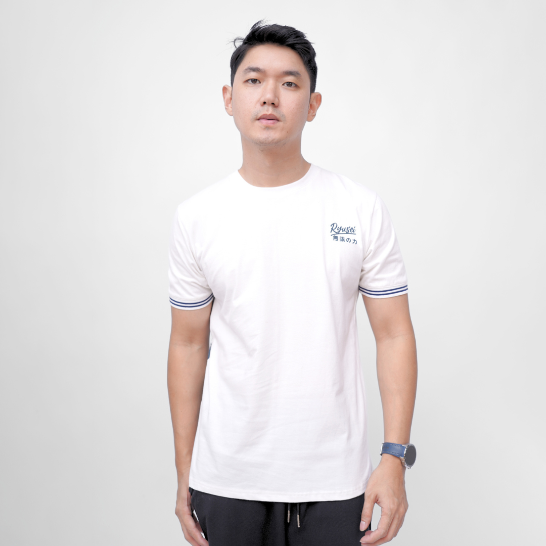 Ryusei Kaos Pria Infinite White