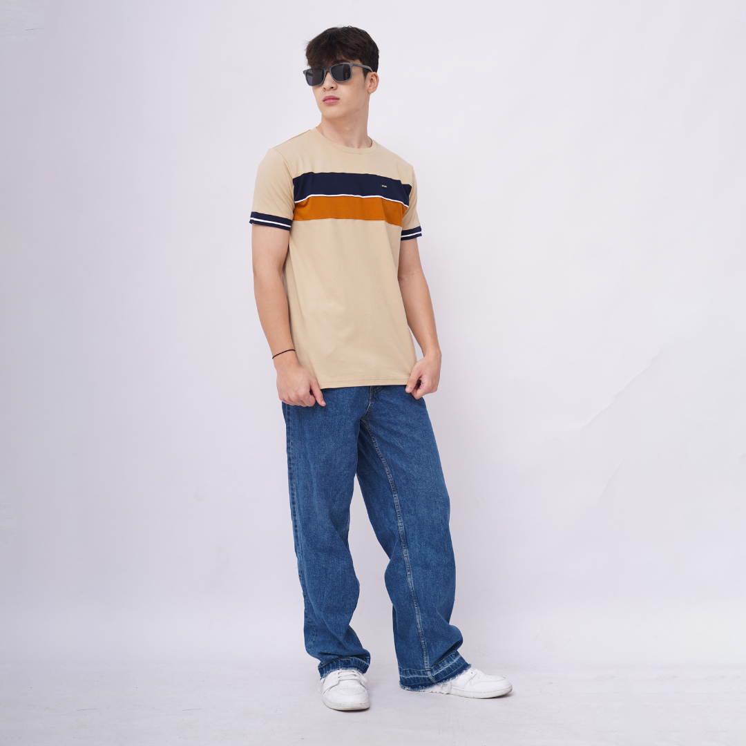 Ryusei Kaos Pria Karasuma CMB Light Brown