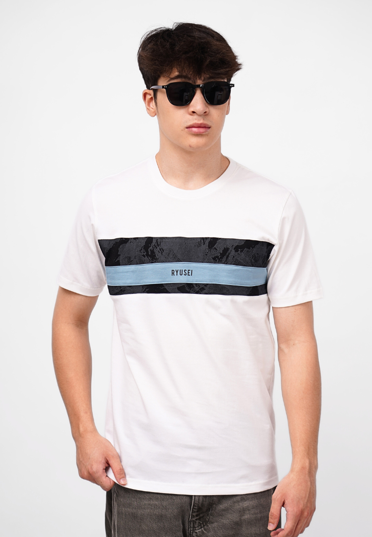 Ryusei Kaos Pria Keita CMB White