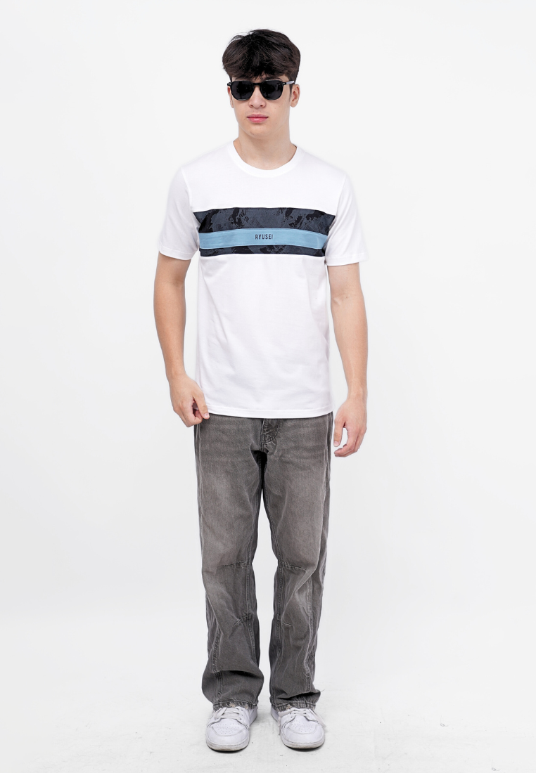 Ryusei Kaos Pria Keita CMB White