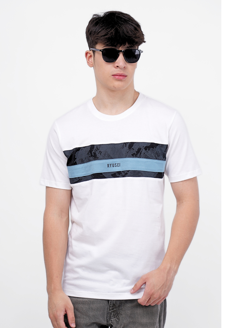 Ryusei Kaos Pria Keita CMB White