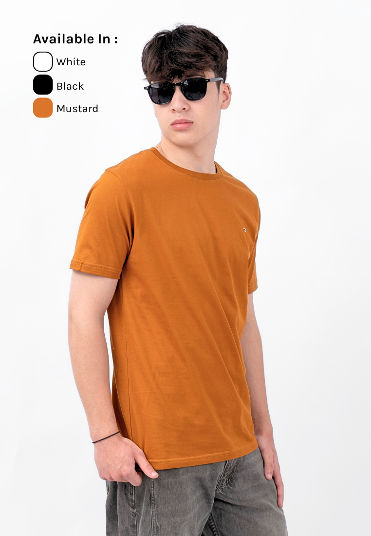 Ryusei Kaos Pria Masahiro Basic Mustard