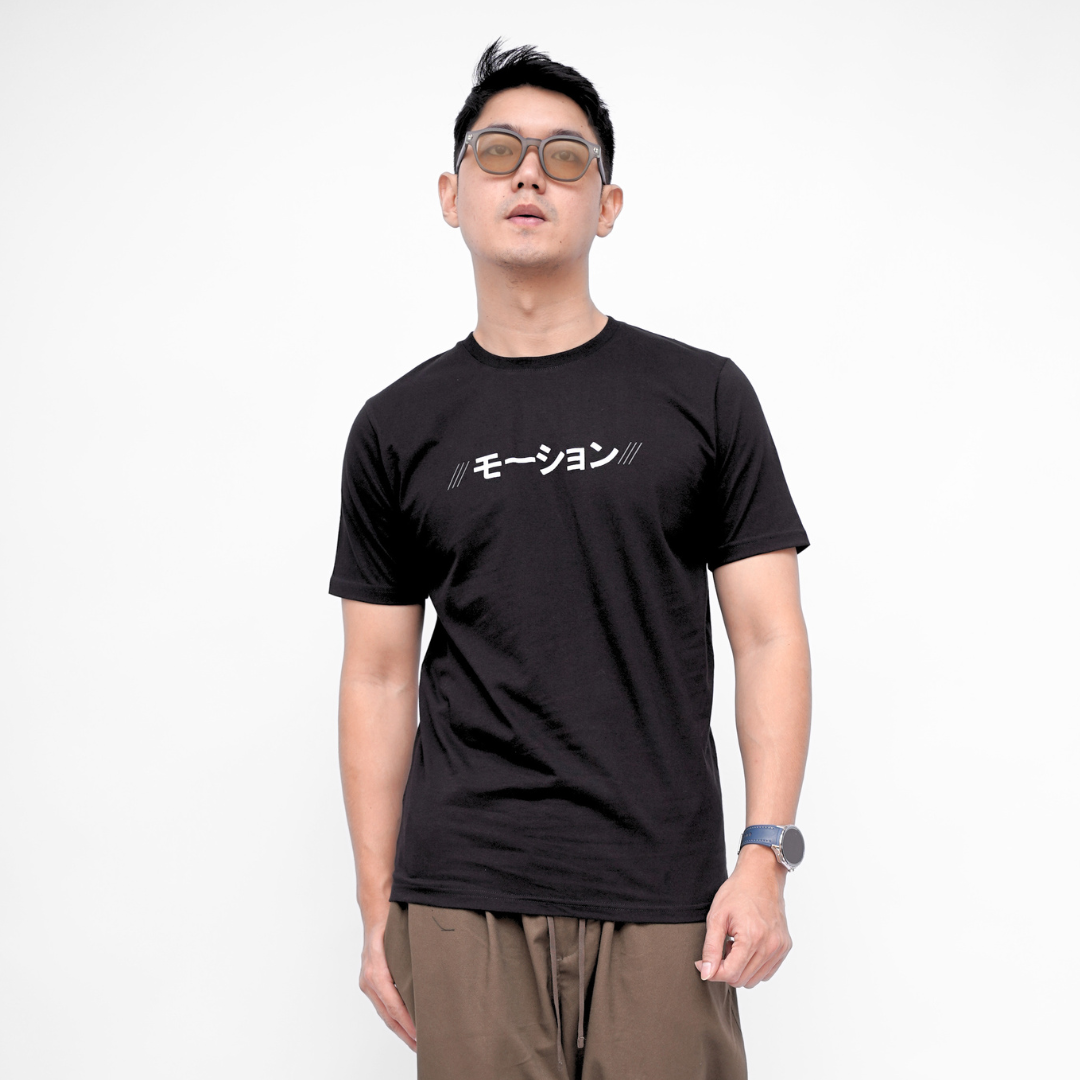 Ryusei Kaos Pria Motion Black