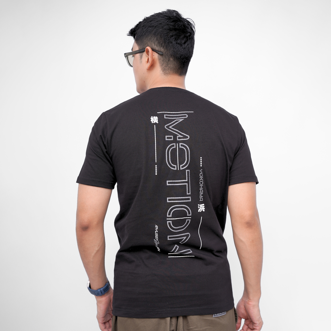 Ryusei Kaos Pria Motion Black