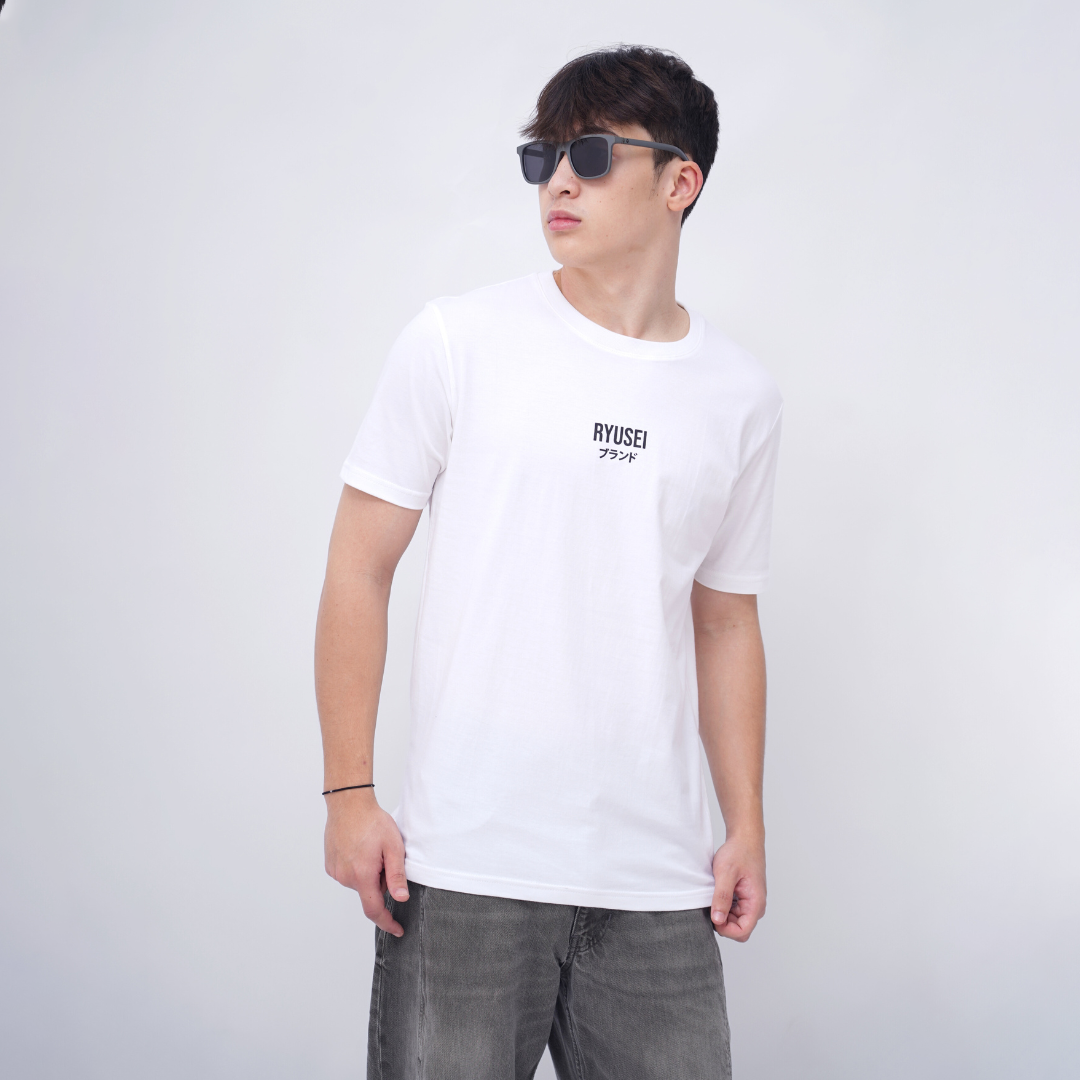 Ryusei Kaos Pria Mystic White