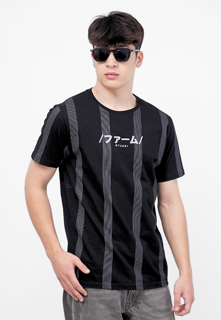 Ryusei Kaos Pria Nagahari Black