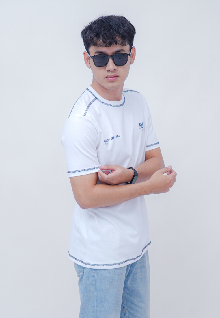 Ryusei Kaos Pria Okinawa White