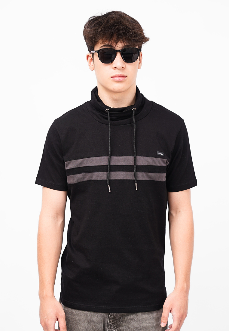 Ryusei Kaos Pria Turtleneck Nandito Hyo Black