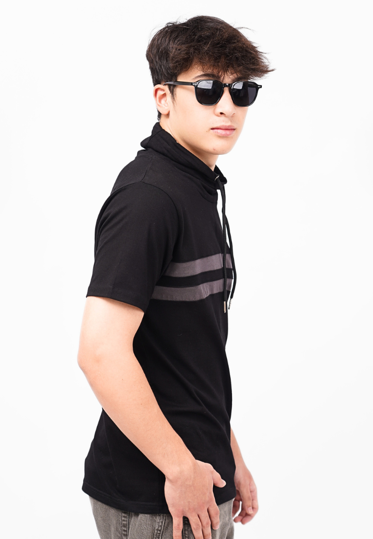 Ryusei Kaos Pria Turtleneck Nandito Hyo Black