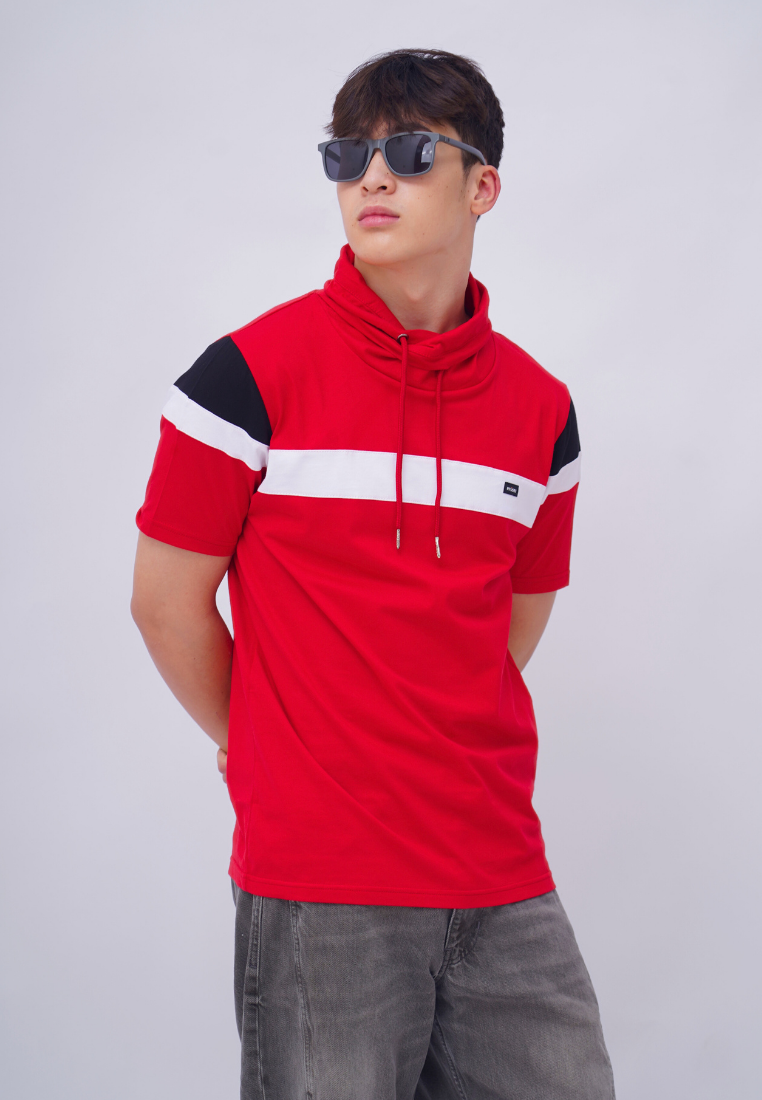 Ryusei Kaos Pria Turtleneck Nandito Ka CMB Red