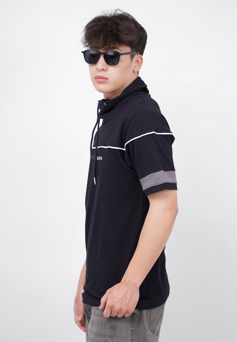 Ryusei Kaos Pria Turtleneck Nandito Respect CMB Black