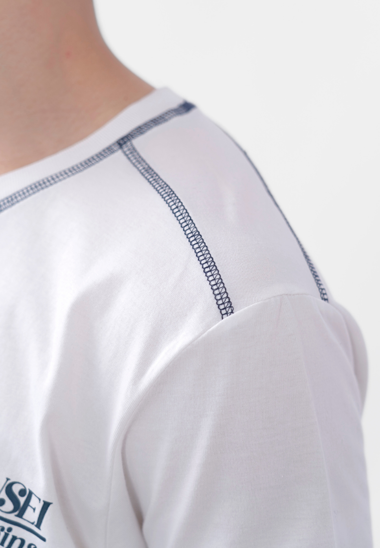 Ryusei Kaos Pria Okinawa White