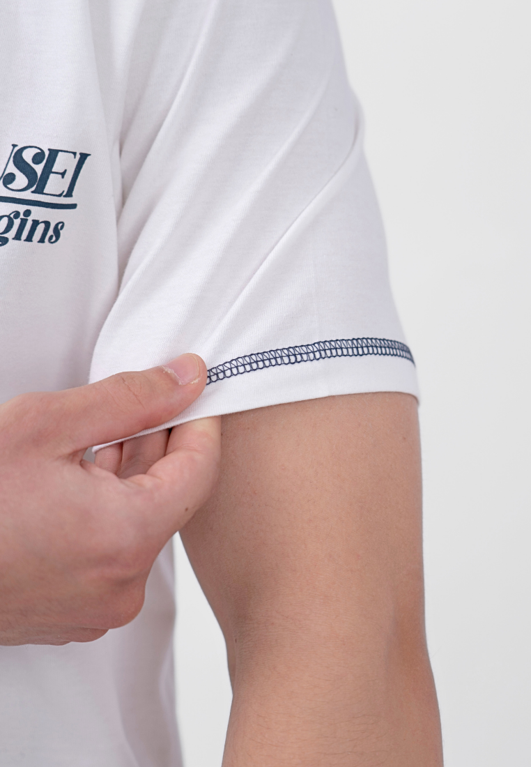 Ryusei Kaos Pria Okinawa White
