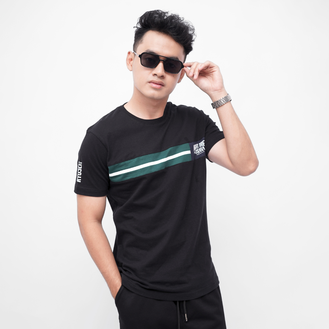 Ryusei Kaos Pria Osaka CMB Black