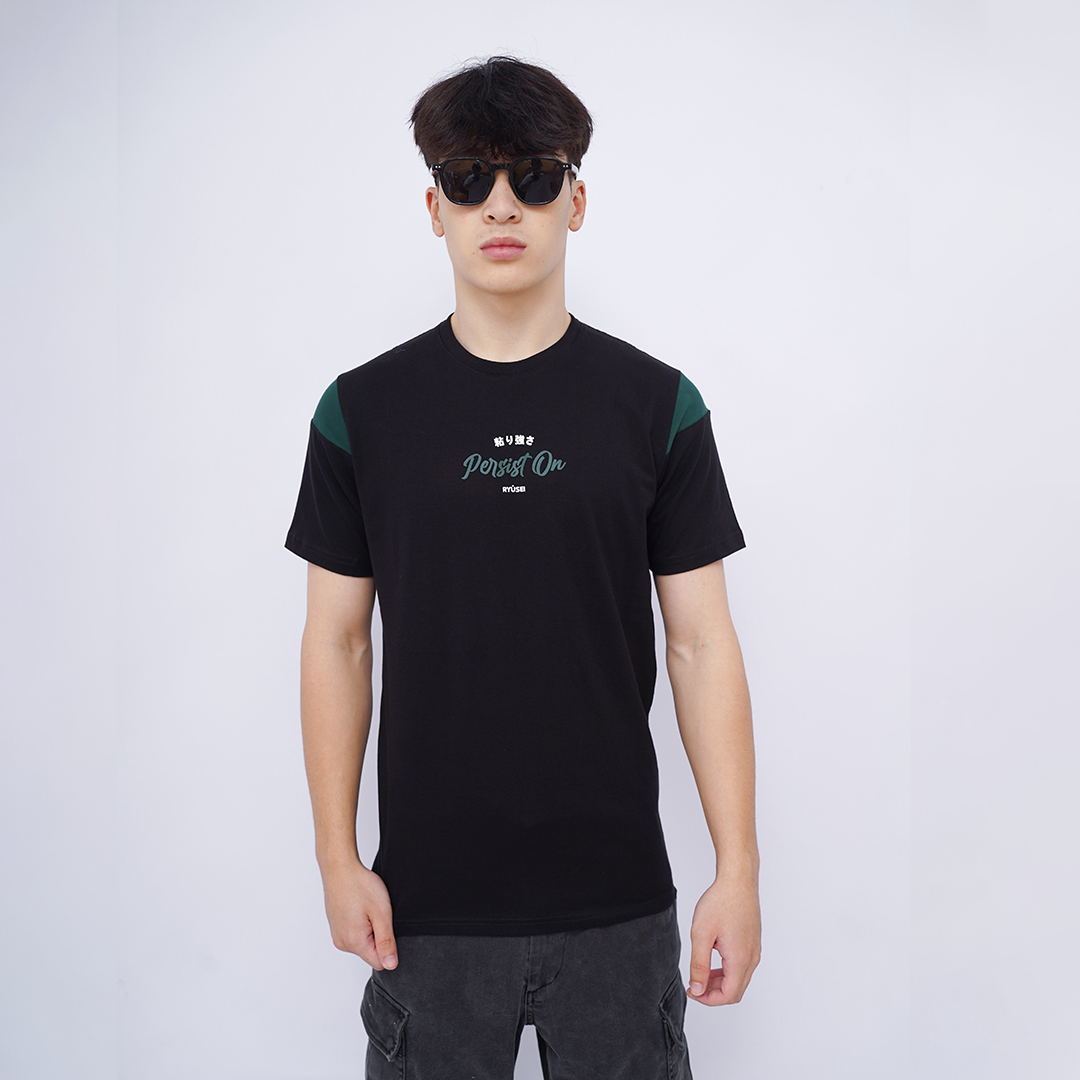 Ryusei Kaos Pria Persist CMB Black
