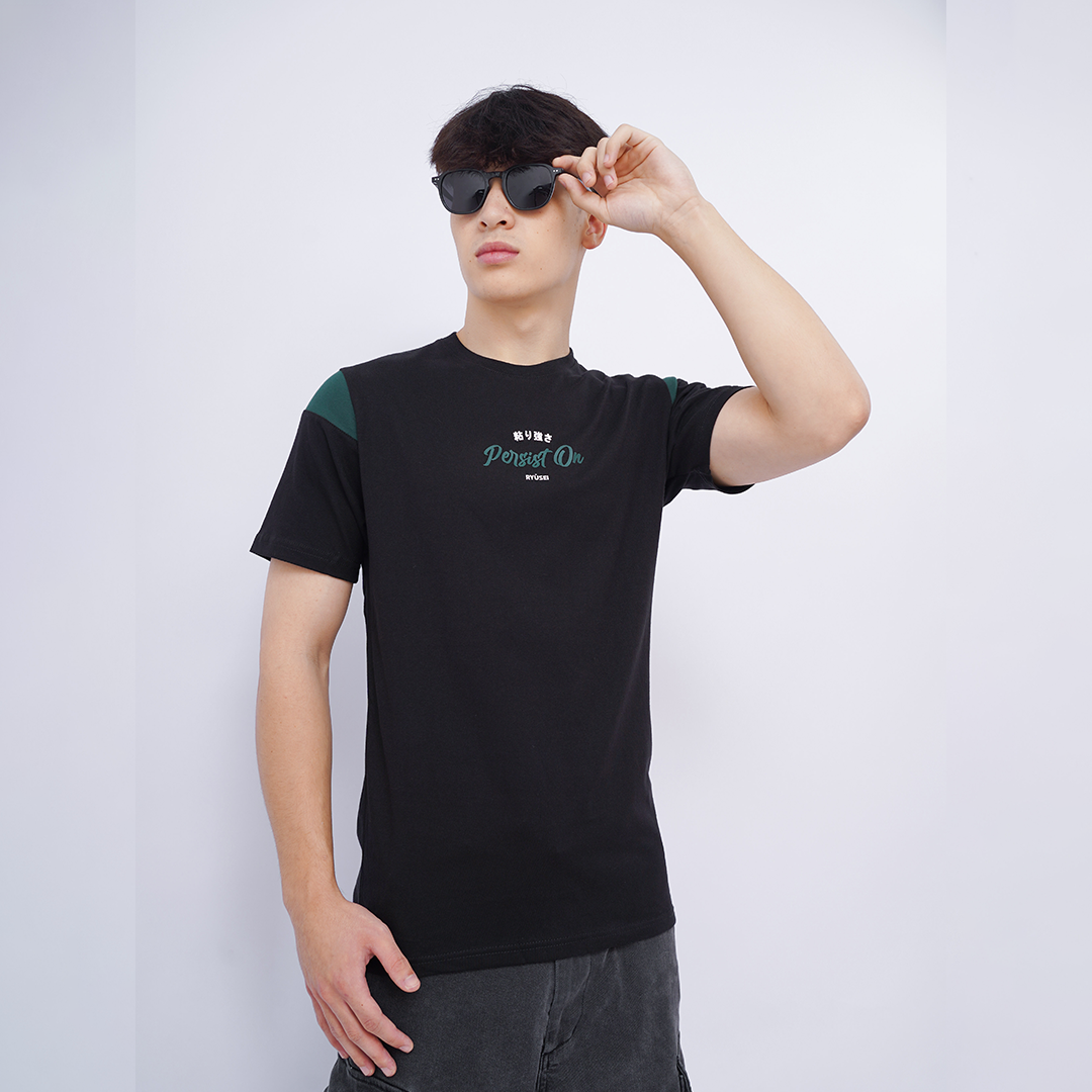 Ryusei Kaos Pria Persist CMB Black