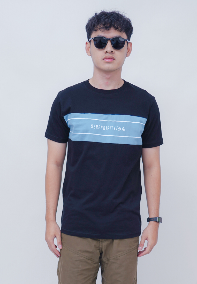 Ryusei Kaos Pria Serendipity Black