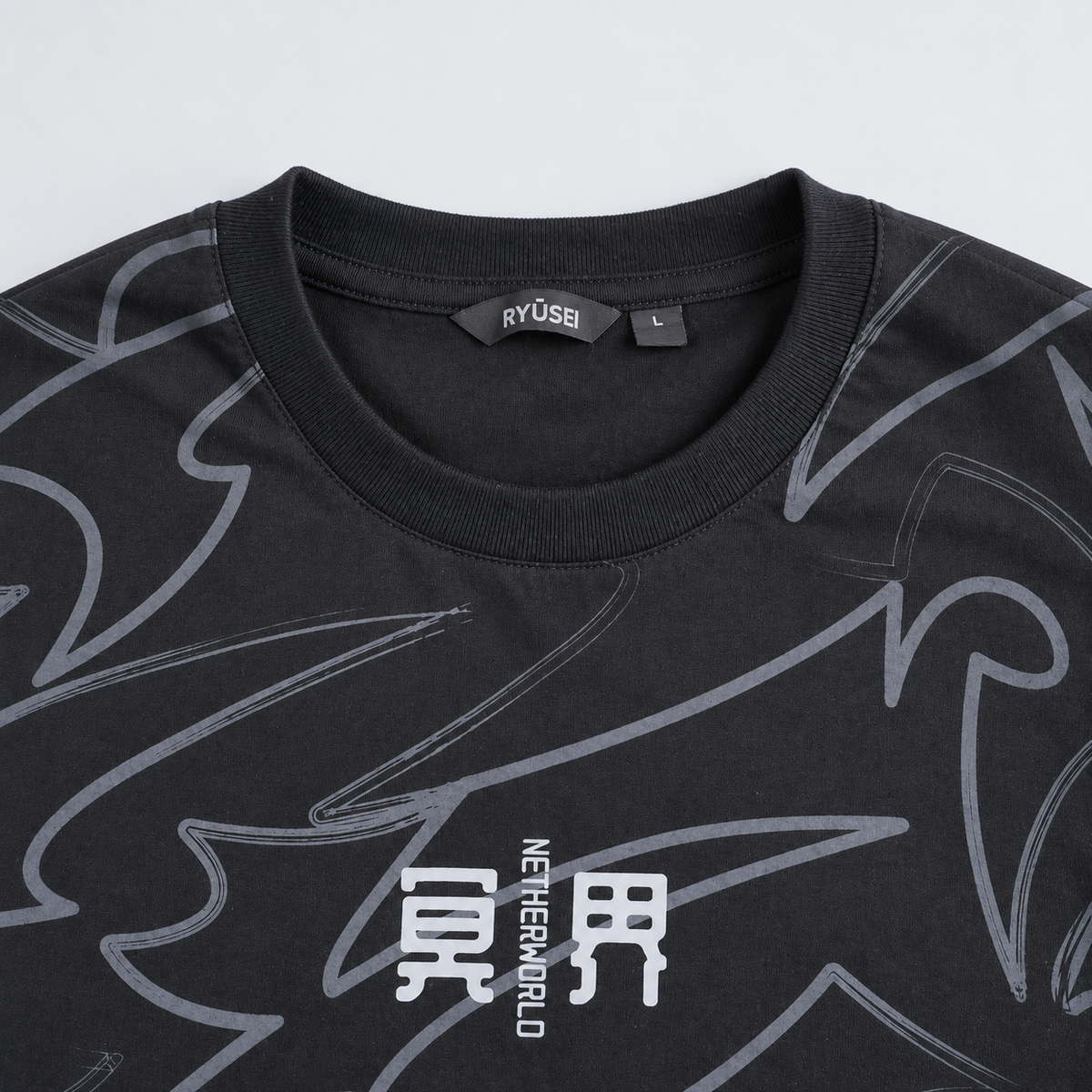 Ryusei Kaos Pria Shinkawa Black