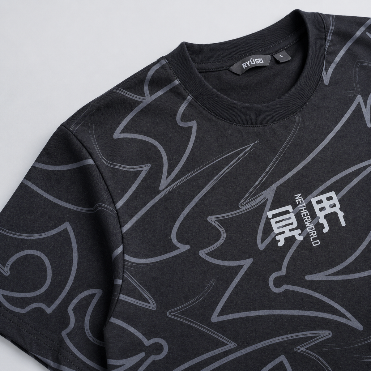 Ryusei Kaos Pria Shinkawa Black