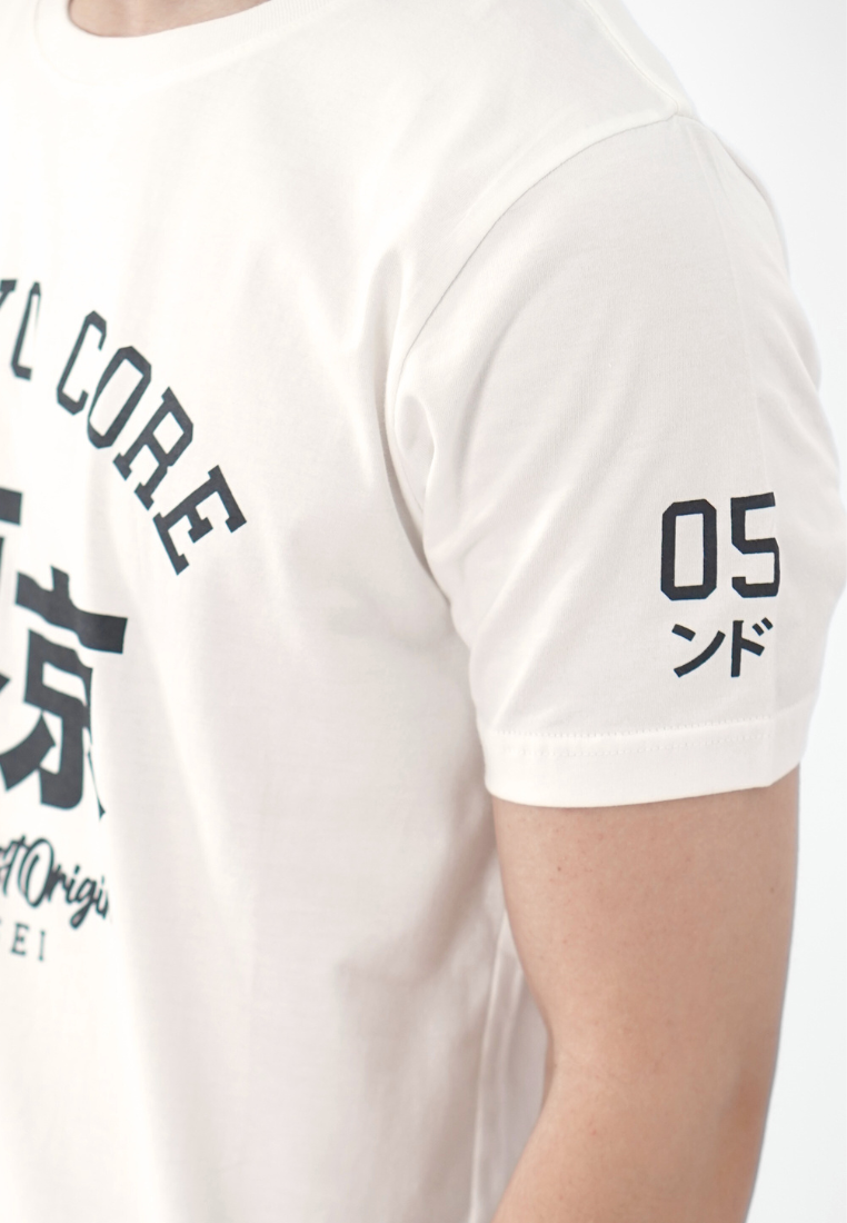 Ryusei Kaos Pria Tokyo White