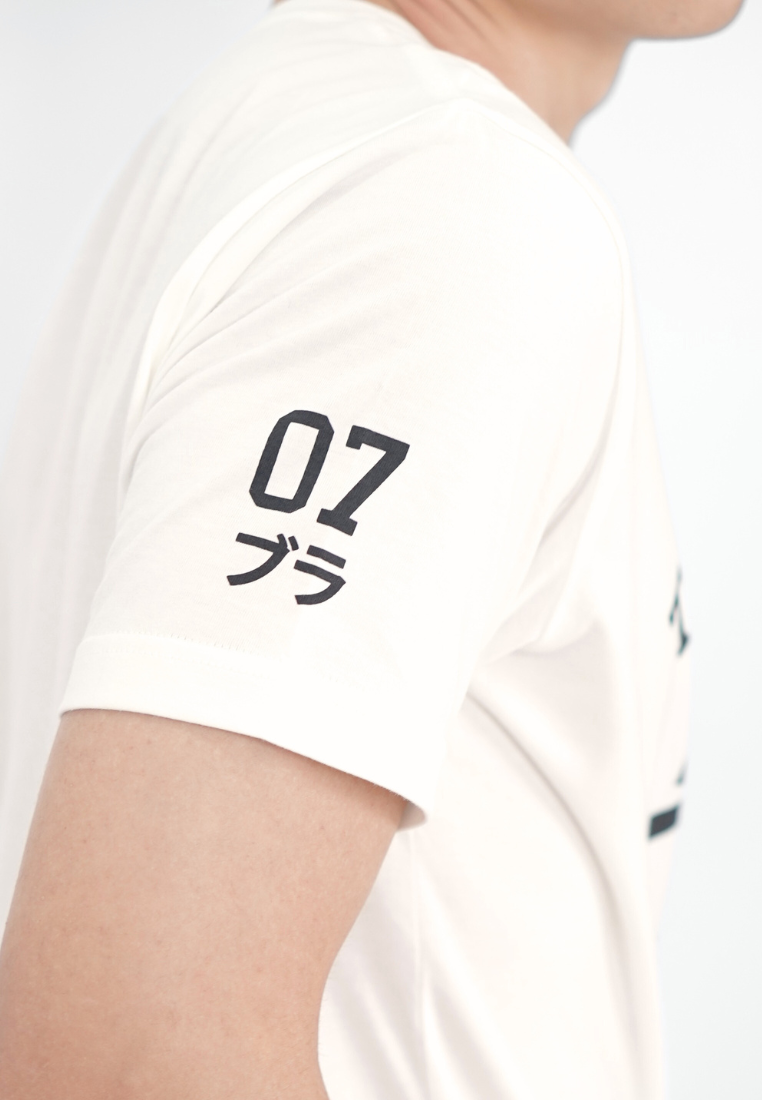 Ryusei Kaos Pria Tokyo White