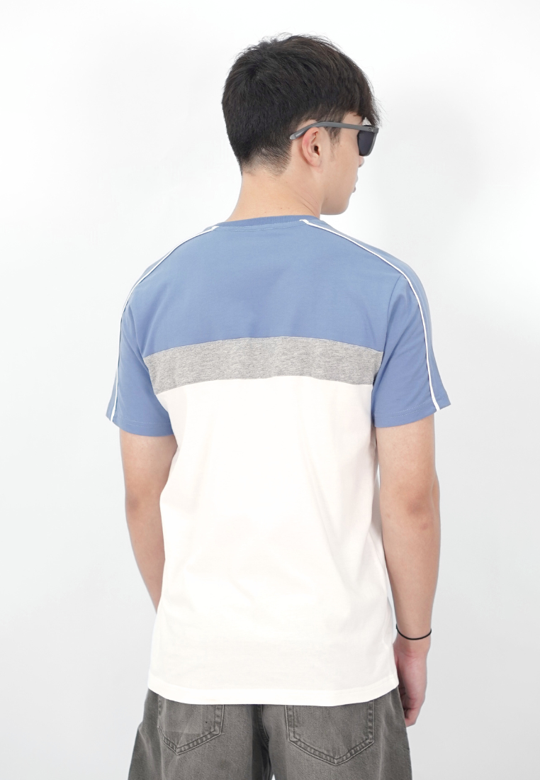 Ryusei Kaos Pria Tsh Men Toyokawa CMB Blue Denim
