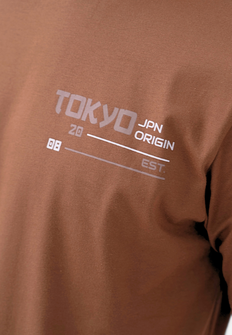 Ryusei Kaos Pria Unwavering Brown