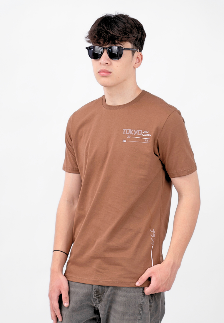 Ryusei Kaos Pria Unwavering Brown