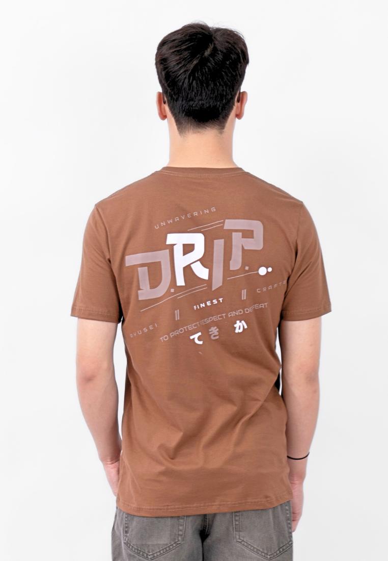 Ryusei Kaos Pria Unwavering Brown