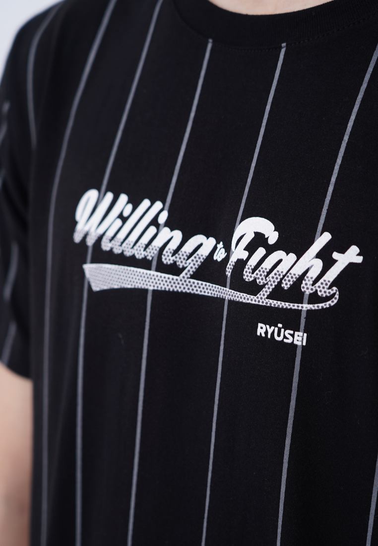 Ryusei Tshirt Willing Fight Black