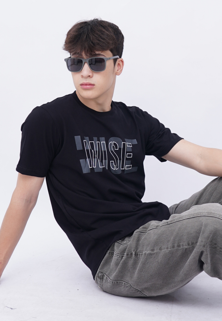 Ryusei Kaos Pria Wise Black